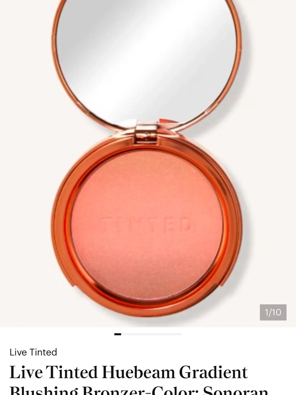 Live Tinted Bronzer & Contour Compact - Peachy Bronze
